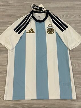 Adidas 2025/26 Argentina Authentic Soccer Jersey KA8069 Blue Men’s Size Medium